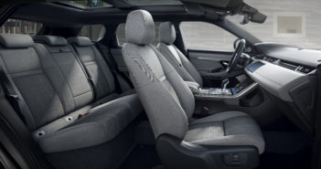Natural fibers are increasingly being used in automotive interiors Range Rover Evoque