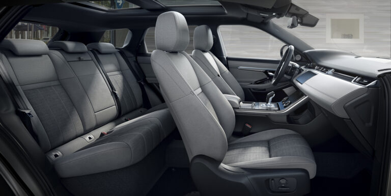 Natural fibers are increasingly being used in automotive interiors Range Rover Evoque