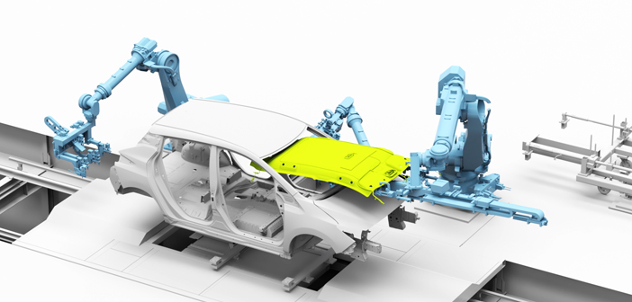 Robots to install headliners as part of Nissan plant technology roll-out