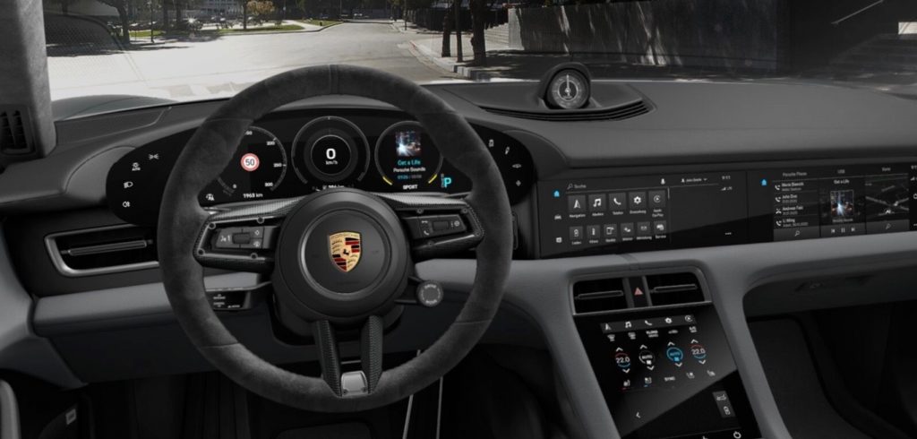 Porsche Taycan HUD developed using EB Guide tools
