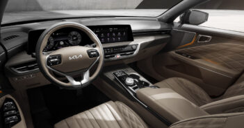 Kia previews K8 saloon’s luxury interior