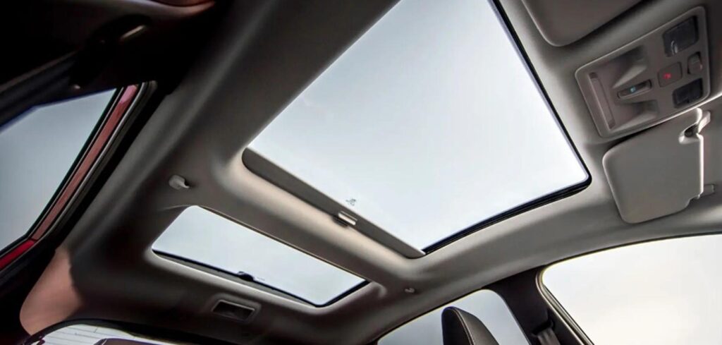 New headliner material reduces panoramic roof weight penalty