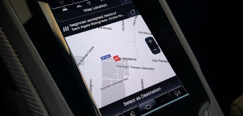 Lamborghini Huracán to feature what3words navigation