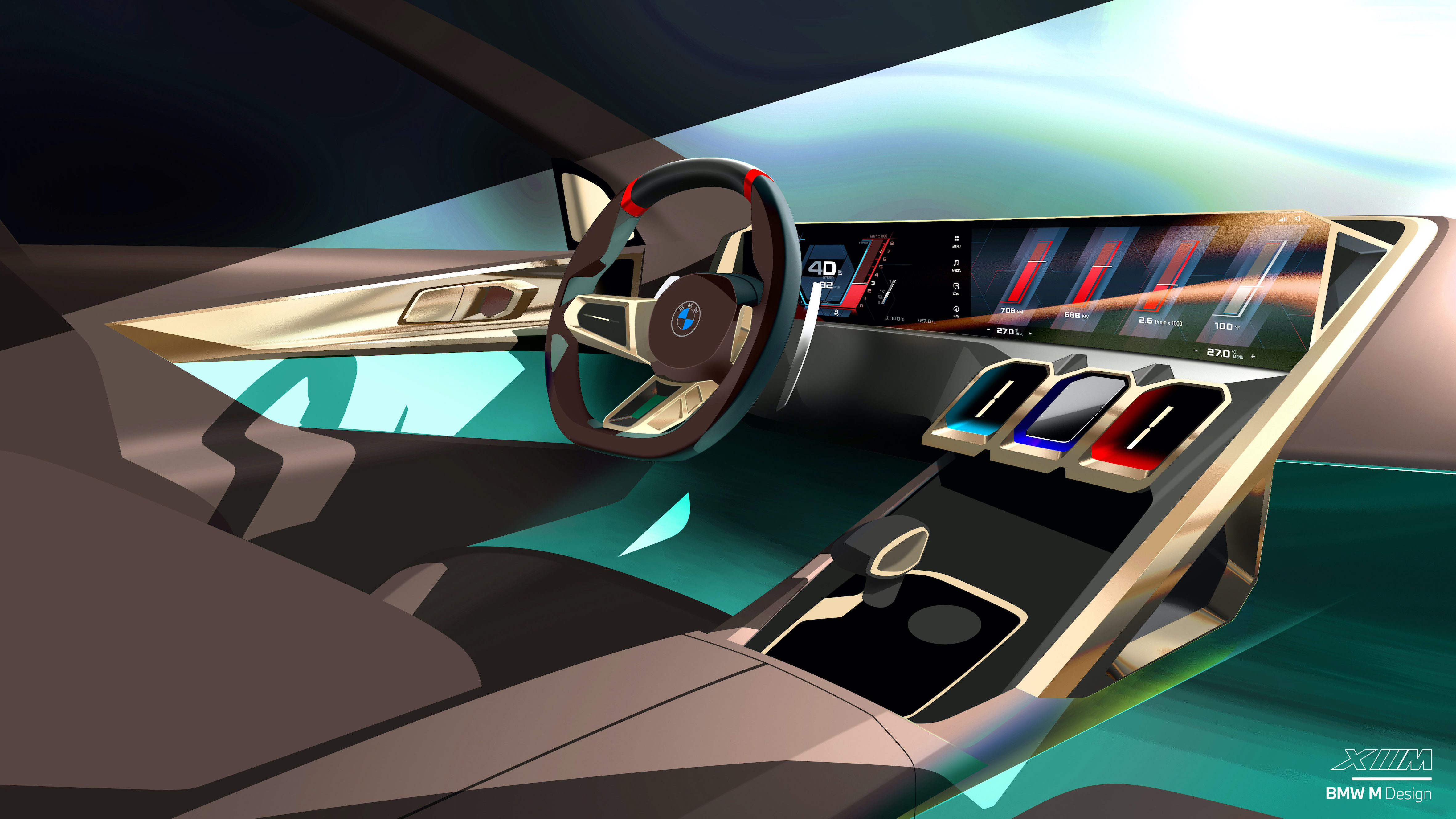 BMW Concept XM interior blends driver focus and comfort