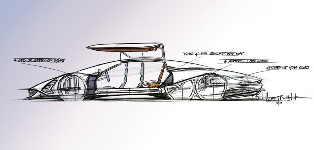 Hypercar maker Hennessey previews outlandish concept with a novel seating layout