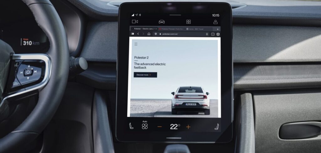 Polestar rolls out Vivaldi web browser on Android Automotive OS