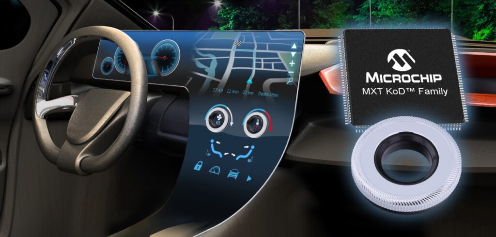 Microchip Technology controller combines touchscreen and rotary knob benefits
