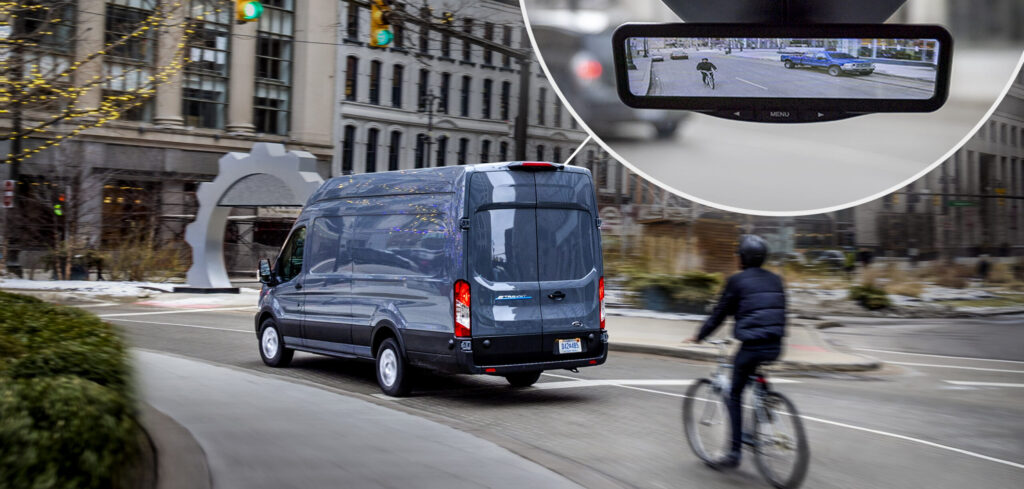 Ford unveils digital rearview mirror for commercial models | Automotive ...