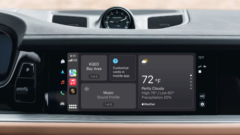 My Porsche app delivers new features within Apple CarPlay for added convenience