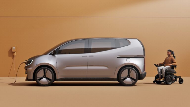 Wheelchair-accessible EV concept designed by Callum and Motability Operations.