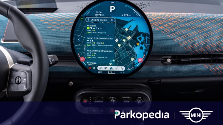 Parkopedia EV charging data integrated in Mini’s new circular OLED display Parkopedia and Mini debut in-car OLED display with EV charging data