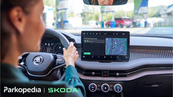 Škoda and Parkopedia updates in-car payment service.