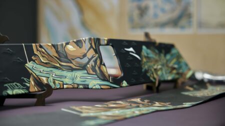 A close-up of the hand-stitched display in the bepoke Rolls-Royce