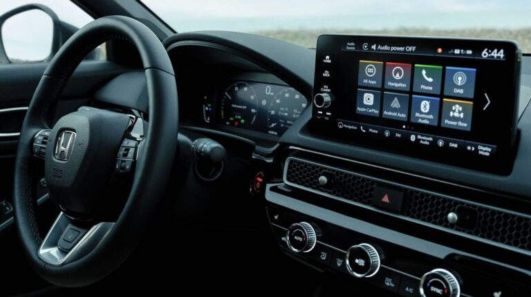 Interior upgrades and enhanced safety features for refreshed Civic e:HEV Civic e:HEV hybrid.