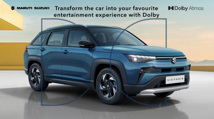 Dolby Atmos debuts in Maruti Suzuki Victoris in India Dolby Atmos in the Maruti Suzuki Victoris.