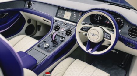 Continental GTC Speed resurrects a color from Bentley’s history Violette Bentley Continental GTC Speed.