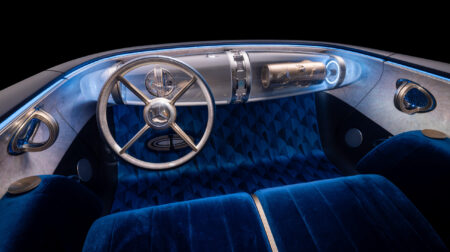 A promo pic of the Mercedes-Benz Vision Iconic concept's interior