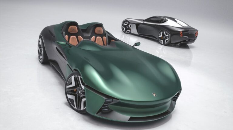 Profile photos of the Longbow Speedster in green.