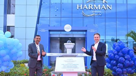 Harman expands Indian plant with $42m boost for next-gen connected cars Christian Sobottka (right) and Krishna Kumar (left).