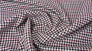 Red and black pepita.