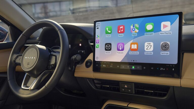 The touchscreen display in the new 2026 Mazda CX-5