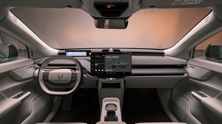 Inside the Volvo EX60.