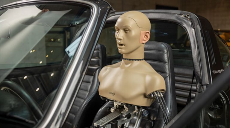GRAS KEMAR head and torso simulator for acoustics analysis.