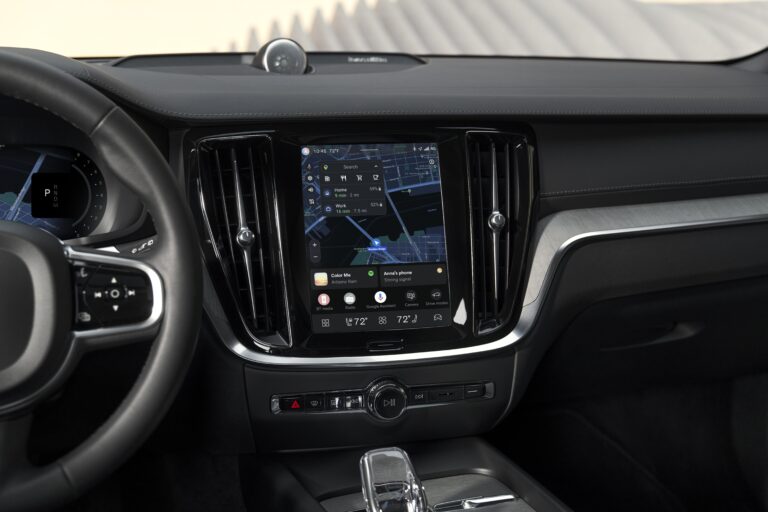 Largest-ever over-the-air update for Volvo users rolls out The central display of an updated Volvo V60.