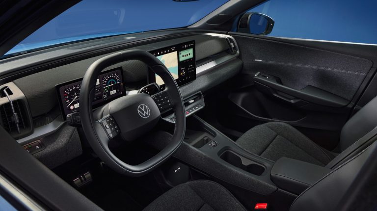 Interior of the new Volkswagen ID Cross compact electric SUV.